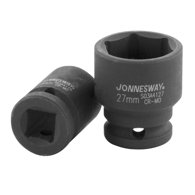 Головка торцевая ударная Jonnesway S03A4127 (посадочный 1/2 дюйма, размер 27мм, шестигранный тип) в Иваново