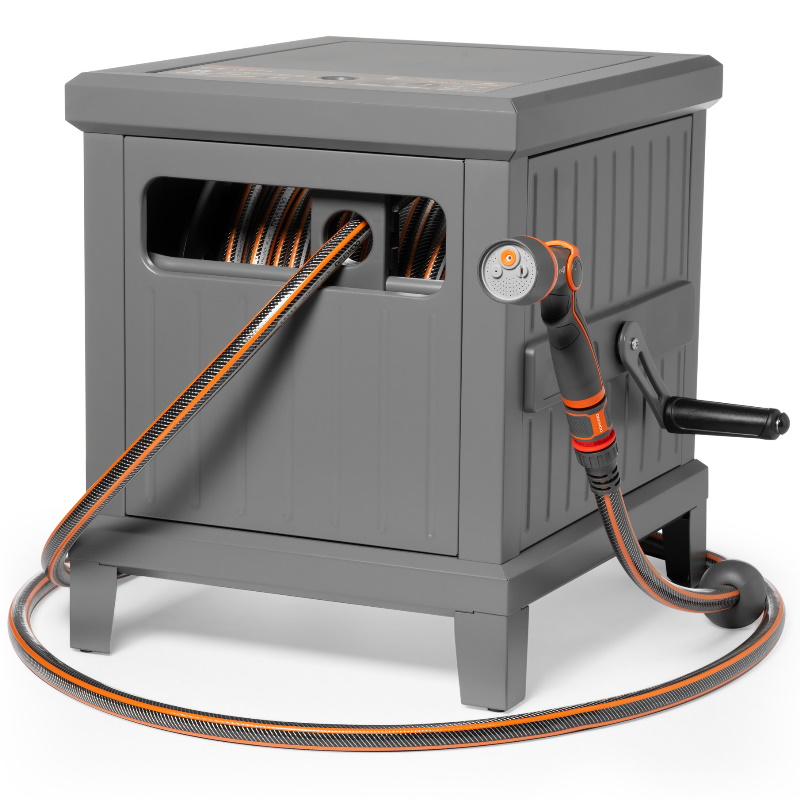 Металлическая катушка Daewoo DWR 6145 со шлангом 45м и набором для полива DecoBOX 27990₽