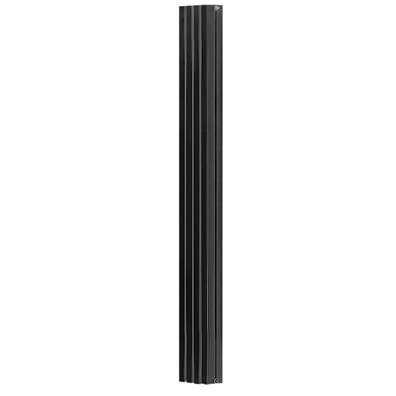 Радиатор Stout Tonale 1800 SRA-2120-18000704, 4 секции, алюминиевый, универсальное подключение, цвет 2748 cod.07 черный в Угличе