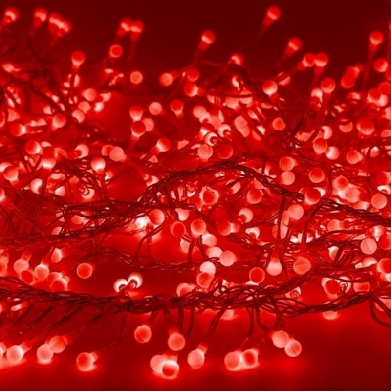Гирлянда светодиодная Neon-Night "Мишура LED" 303-602 305392, 3 м, 288 LED, красный  в Угличе