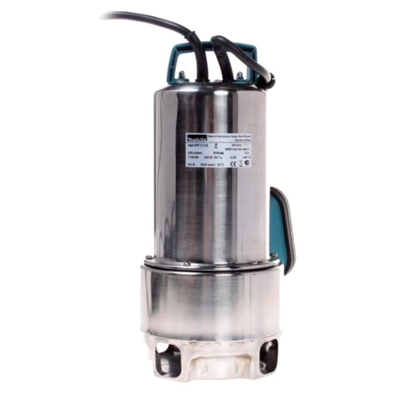 Дренажный насос для грязной воды Makita PF1110 (1.1 кВт, вес 6.7 кг, напряжение 220В) в Кинешме