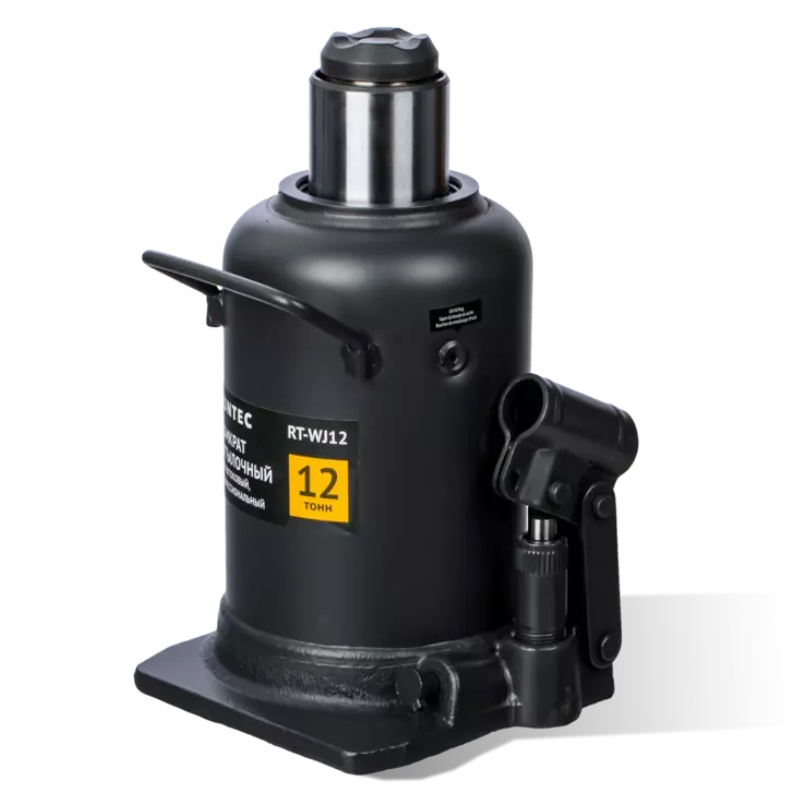 Домкрат бутылочный, двухштоковый, профессиональный Runtec RT-WJ12, 12 т, 235-590 мм в Кинешме