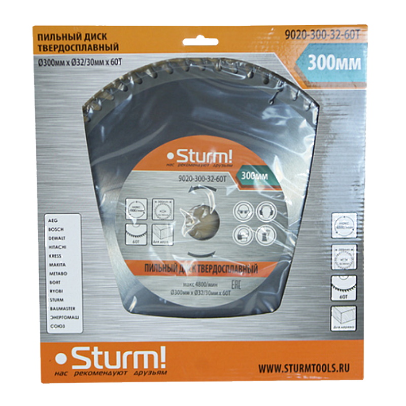Диск пильный Sturm 9020-300-32-60T в Александрове