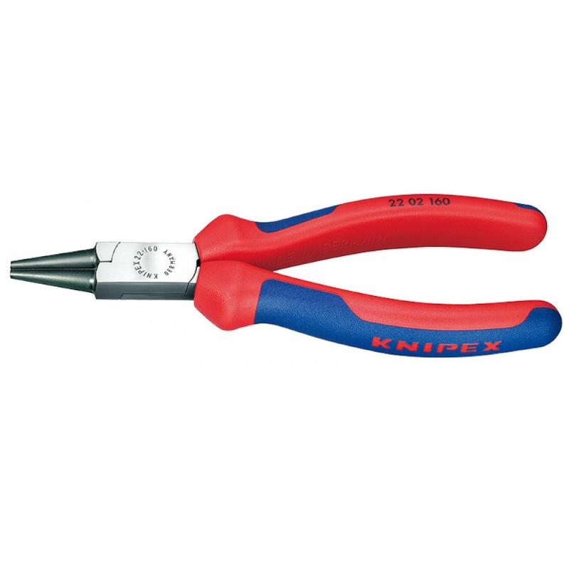 Круглогубцы Knipex KN-2202160 губки d3x30 мм длина 160 мм 2-компонентные ручки 4105₽