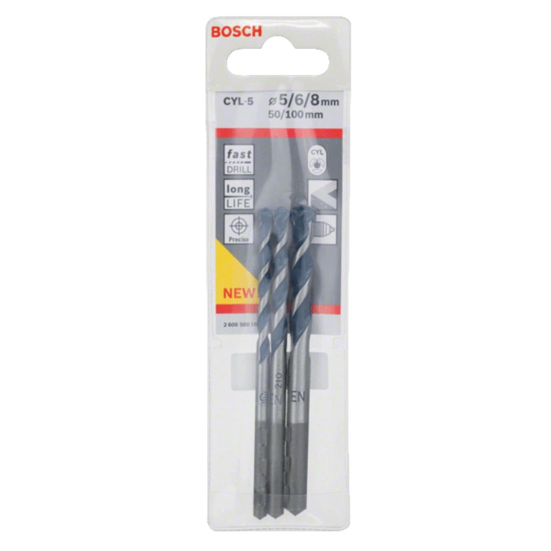 Набор сверл Bosch 2.608.588.164 CYL-5, 5/6/8 мм, 3 штуки в Кинешме