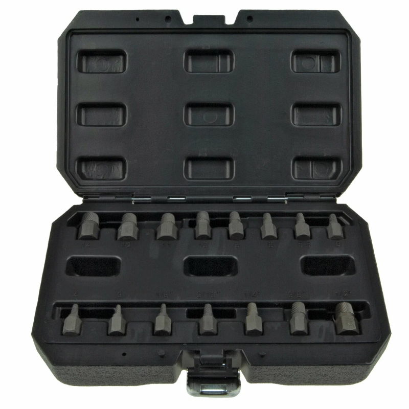 Набор экстракторов Lige LG-94920, 15предметов, (1/2“,3/8”,1/4“,3/16”,1/8”,3,4,5,5.5,6,8,10,11,12,14) в кейсе в Угличе