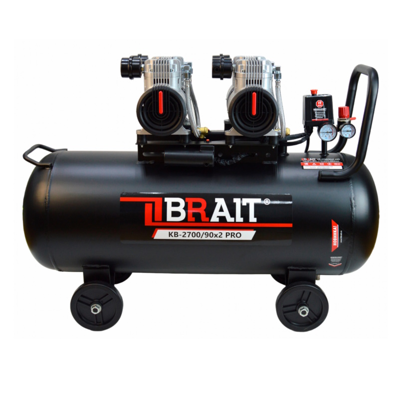 Компрессор воздушный Brait KB-270090X2 PRO 2001028043 90 л 27 Kw 8 bar 2362900₽