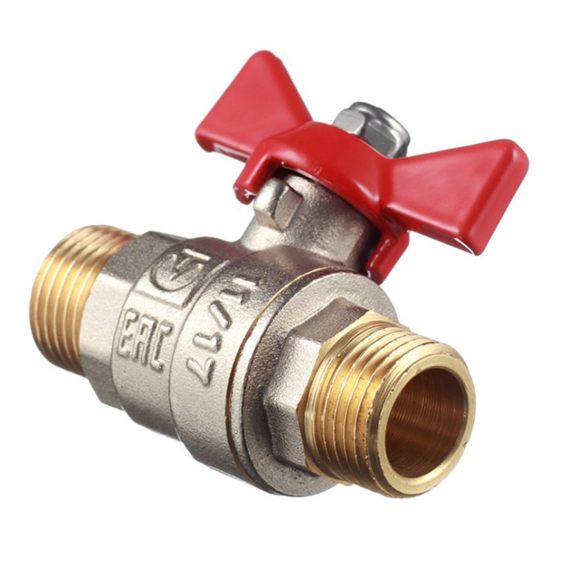 Кран шаровой Valtec BASE НР-НР 1/2" с бабочкой VT.219.N.04