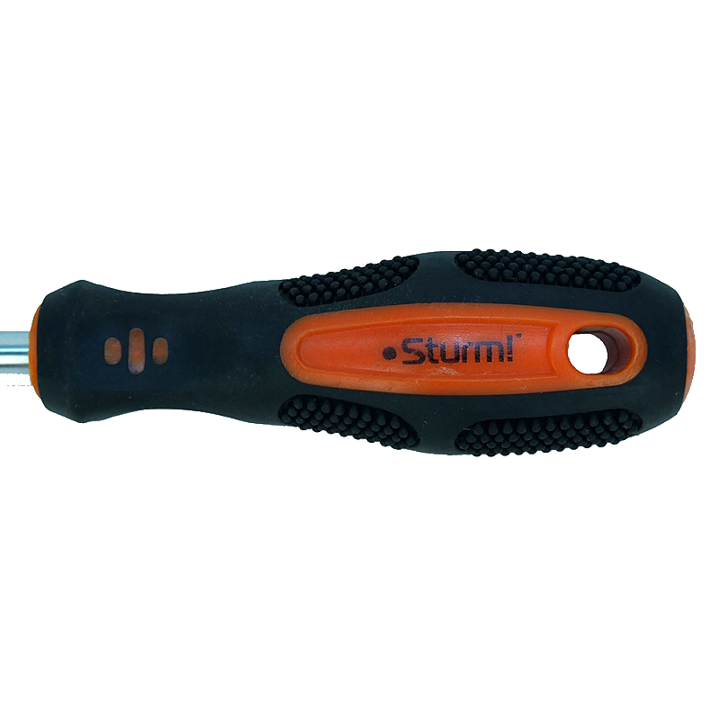 Отвертка Sturm 1040-03-SL8-150, плоский шлиц, SL8х150мм, CrV, магнитный наконечник в Череповце