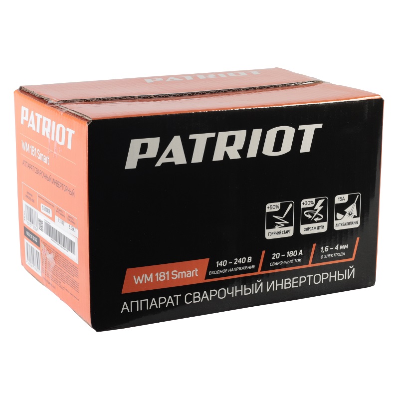 Аппарат сварочный MMA Patriot WM 181Smart 605302135