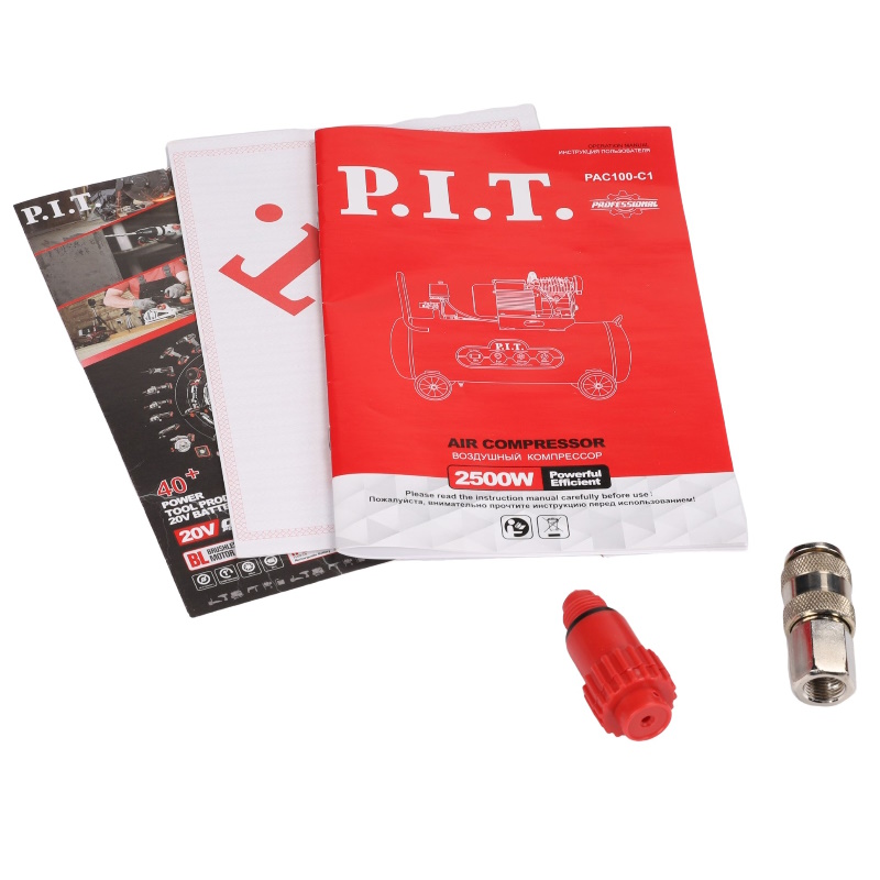 Компрессор P.I.T PAC100-C1 + Набор инструментов в сумке Maxpiler MXT-44-SB в подарок в Иваново