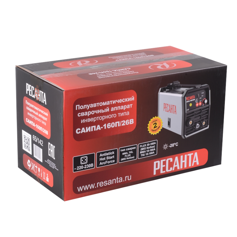 Сварочный полуавтомат Ресанта САИПА-160П26В 65142