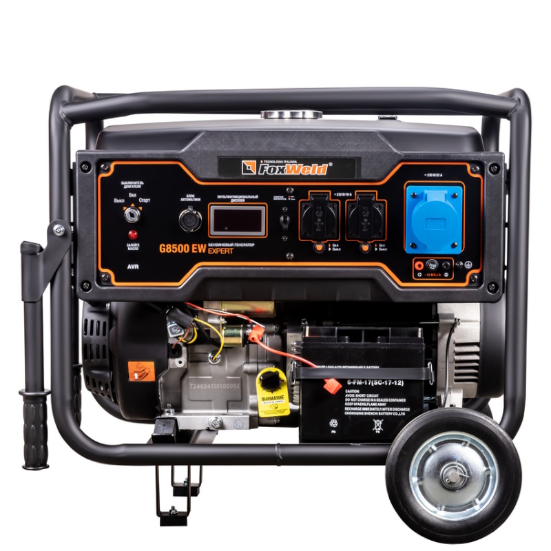 Бензиновый генератор FoxWeld Expert G8500 EW, 8221