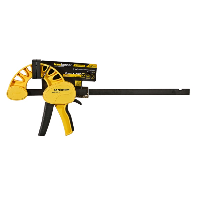 Струбцина быстрозажимная Hanskonner HK1078-08-30 300 мм, 180-200 кгс