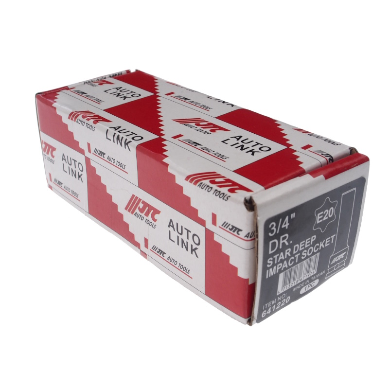 Головка торцевая глубокая ударная JTC JTC-641220, 6-гранная, TORX 3/4" х E20, длина 110 мм