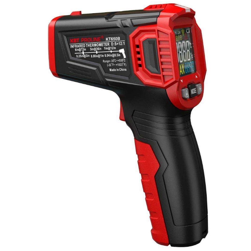 Лазерный бесконтактный цифровой пирометр КВТ KT 650B 79138 серия PROLINE 2868₽