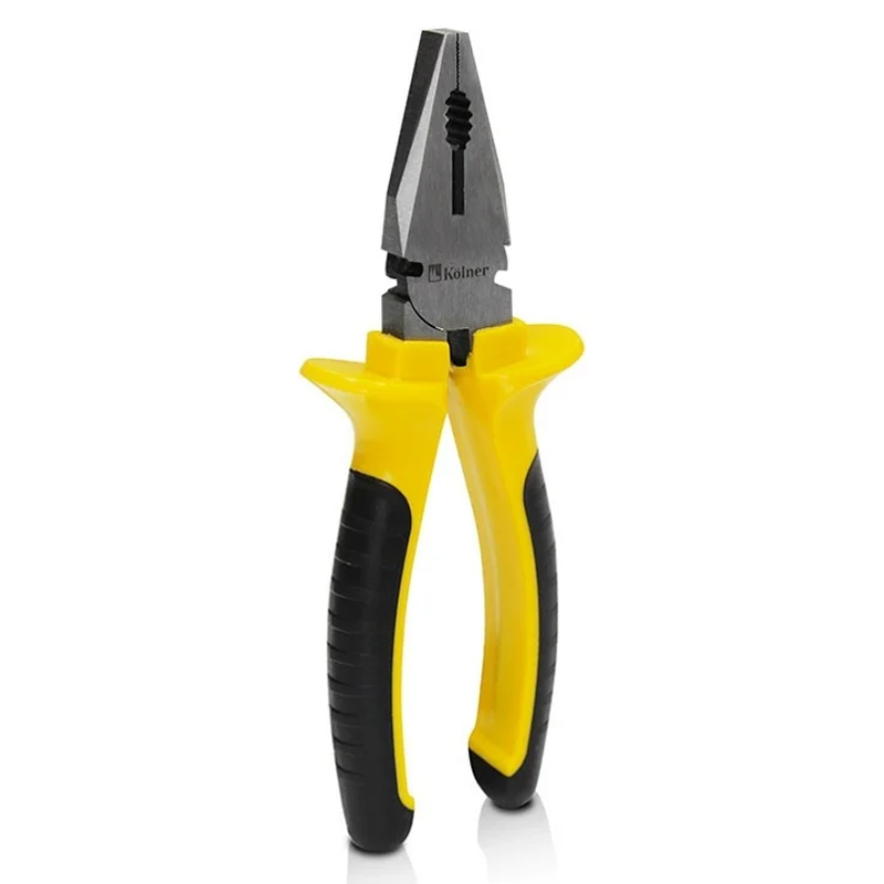Пассатижи комбинированные Kolner KСР 8 4630003369000 пластиковые рукоятки с прорезиненными вставками 332₽