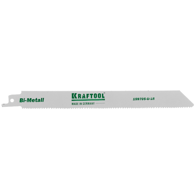 Полотно Kraftool "INDUSTRIE QUALITAT" 159705-U-18, S1122VF, для эл/ножовки, Bi-Metall, по металлу, дереву, шаг 1,8-2,5мм, 180мм в Переславле