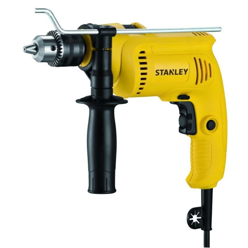 Дрель ударная Stanley SDH600-RU, 600 Вт, ключевой патрон в Переславле