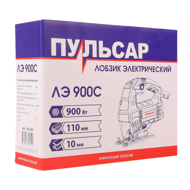 Лобзик электрический Пульсар ЛЭ 900С 792-599, 900Вт в Муроме