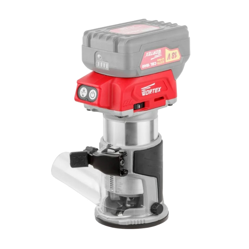 Аккумуляторный фрезер кромочный Wortex CMM 1835 ALL1 SOLO CMM183502629, в коробке, бесщеточный, 18 В, цанга 6/8, регулировка оборотов в Череповце