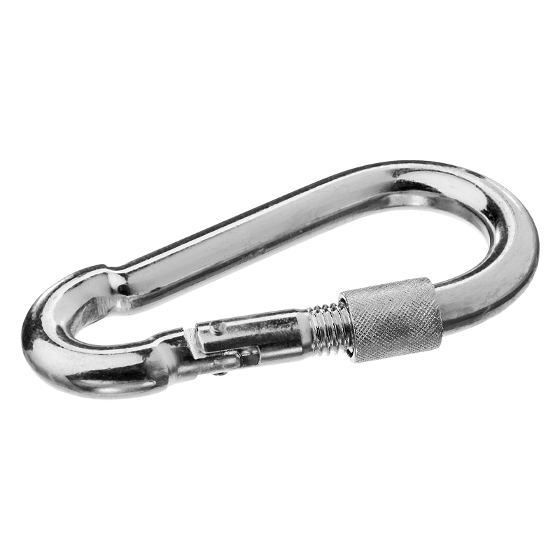 Карабин Зубр 4-304555-06 с предохранительной гайкой DIN 5299D (6мм,40 шт. оцинкованный)