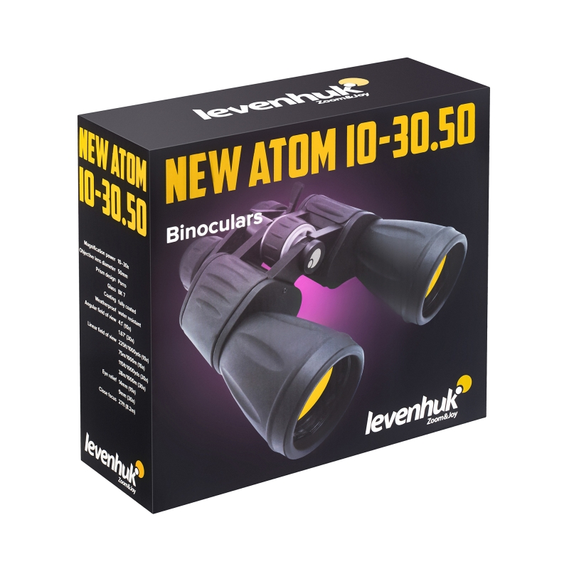 Бинокль Levenhuk New Atom 84622, 10–30x50 в Иваново