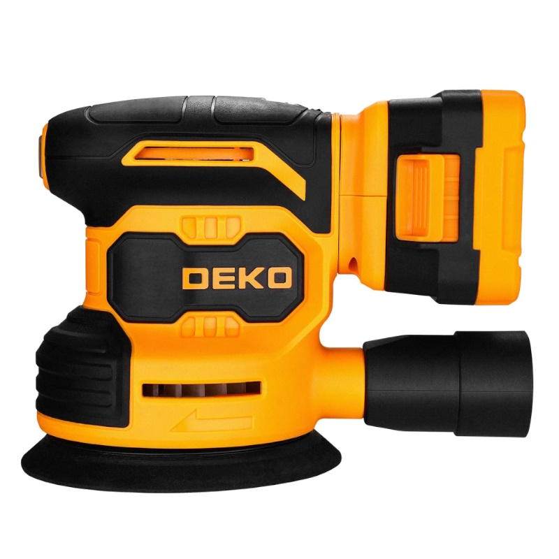 Шлифмашина эксцентриковая Deko DKCG-125 084-1041, аккумуляторная, 20В, 1x2.0Ач в Иваново