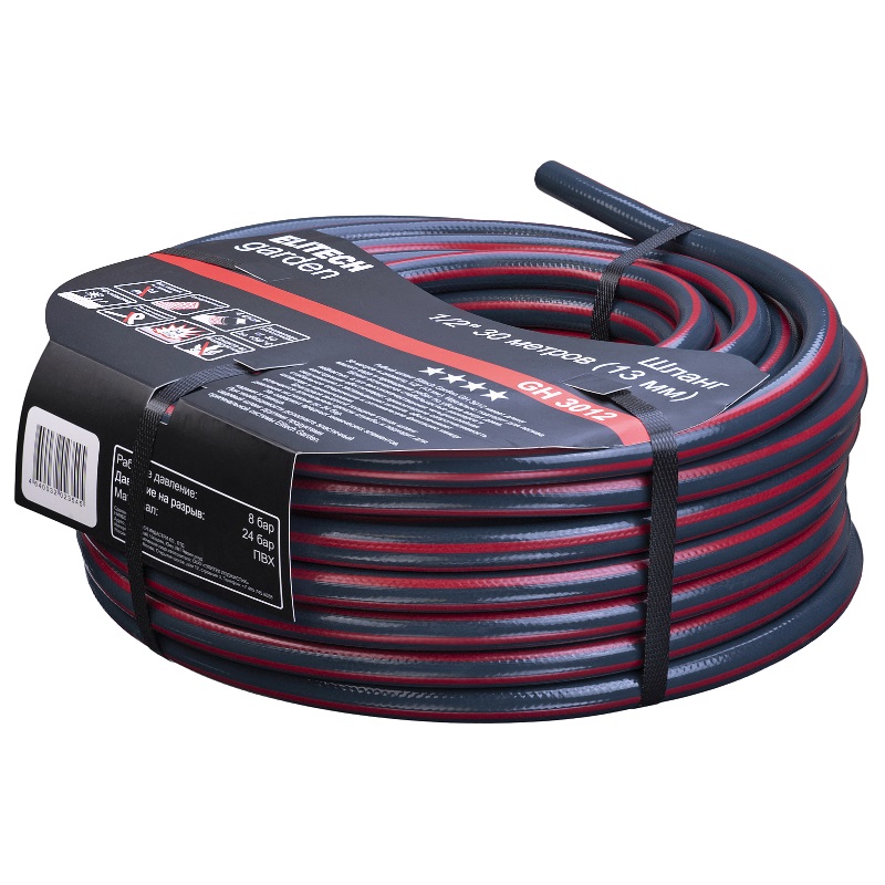 Шланг поливочный Elitech Garden GH 3012 206115 (1/2", 30 м) в Кинешме