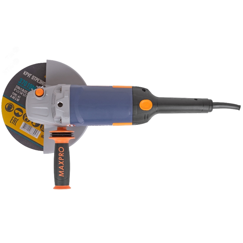 Угловая шлифмашина (болгарка) Max-Pro 85154, 230 мм, 2400 Вт, плавный пуск