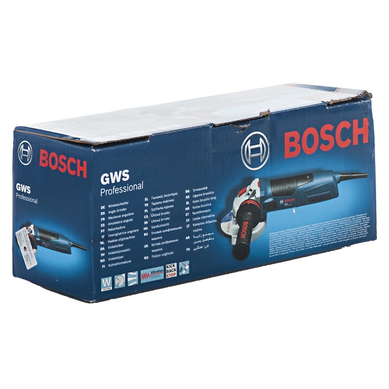 Угловая шлифмашина (болгарка) Bosch GWS 15-125 CIT 0.601.797.002, 125 мм, 1700 Вт, плавный пуск, регулировка оборотов