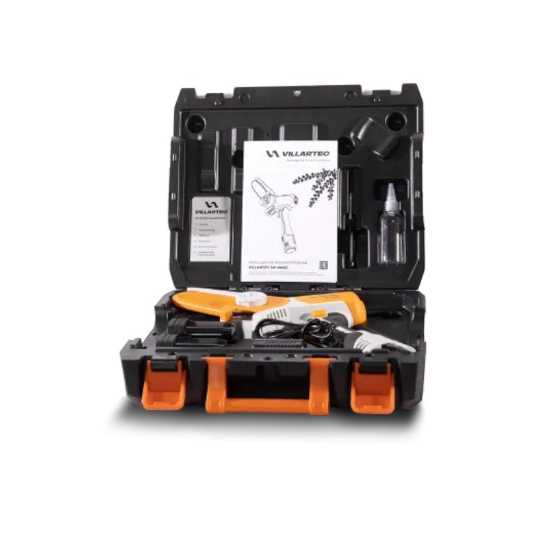 Пила цепная аккумуляторная бесщеточная Villartec SA1462C, 14.4 В, шина 10 см, 2 шт. АКБ 1,5Ач +ЗУ в Иваново