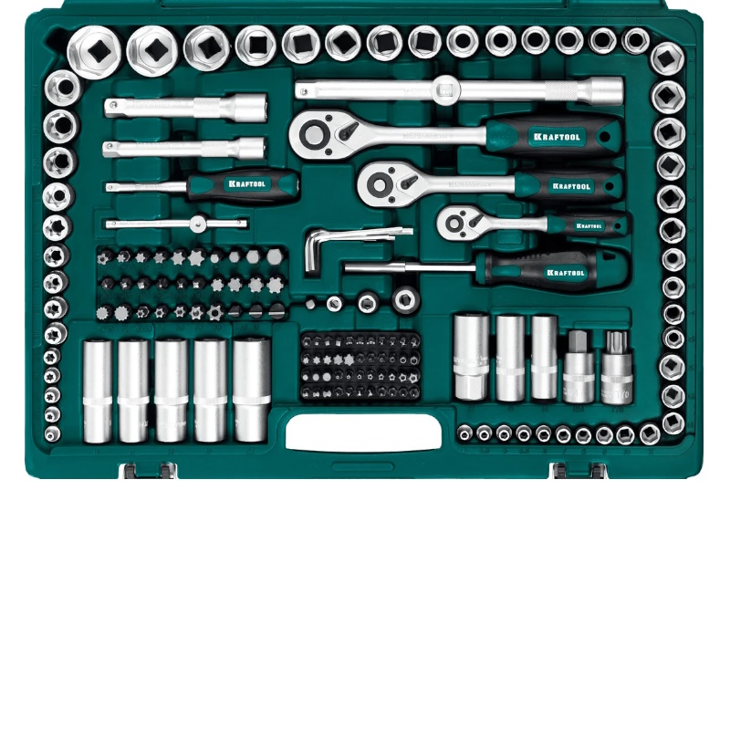 Универсальный набор инструмента Kraftool X Drive 27888-H216, 216 предмета, (1/2"+3/8"+1/4") в Муроме