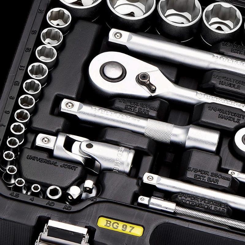 Набор инструментов универсальный Berger BG097-1214, 97 предметов в Твери