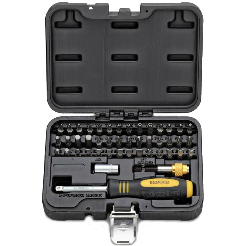 Набор бит с адаптером Berger BG-2185, 45 предметов