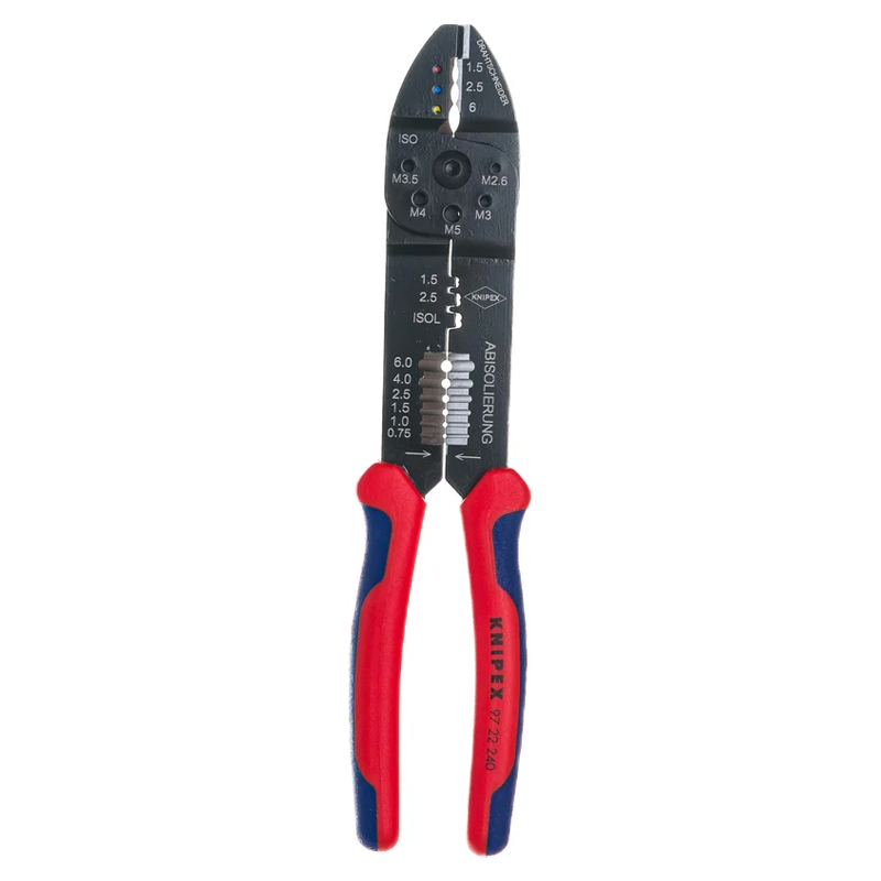 Пресс-клещи для резки и зачистки кабеля Knipex KN-9722240SB 3 гнезда в Иваново