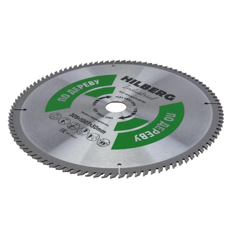 Диск пильный Hilberg Industrial HW307, дерево, 305*30*100Т в Костроме