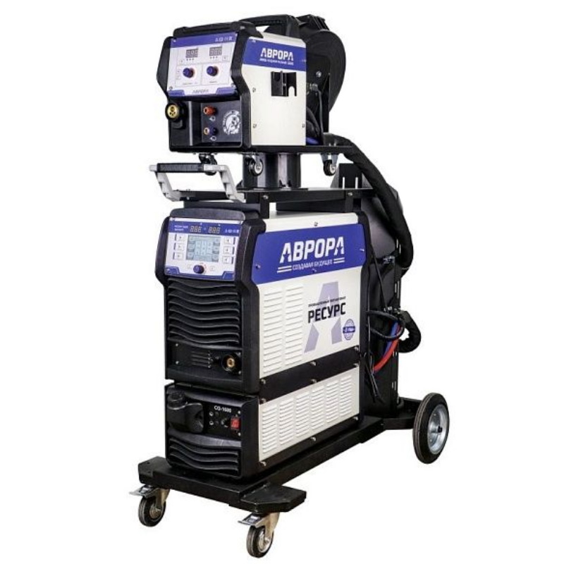 Сварочный полуавтомат Аврора РЕСУРС 5000 ЭКСПЕРТ 37259 подающий тележка водяное охлаждение 728500₽