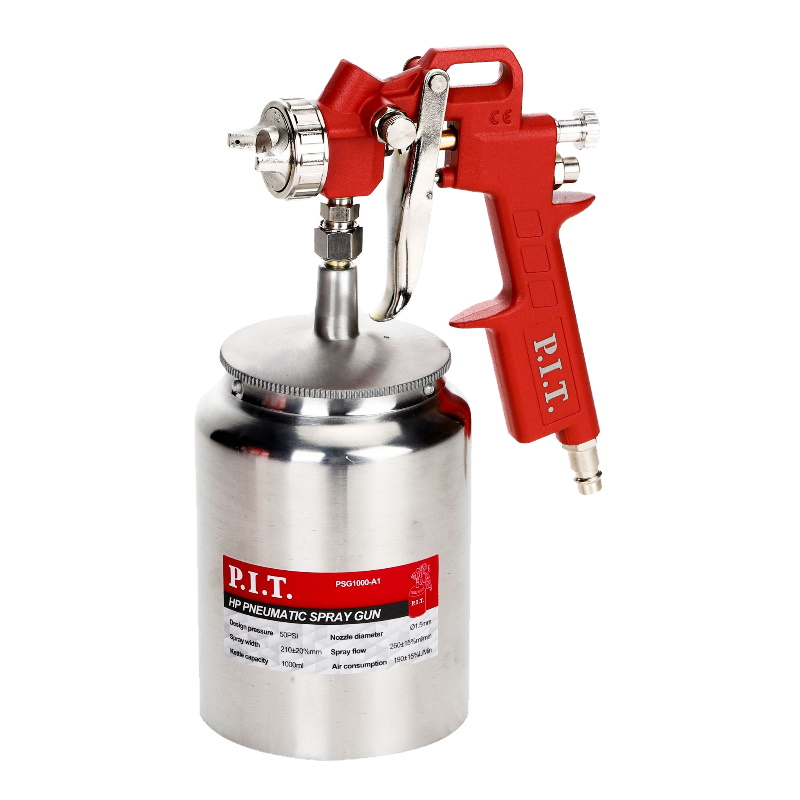 Краскопульт пневматический PIT PSG1000-A1 50 PSI 15 мм 1л 190 лмин 1259₽