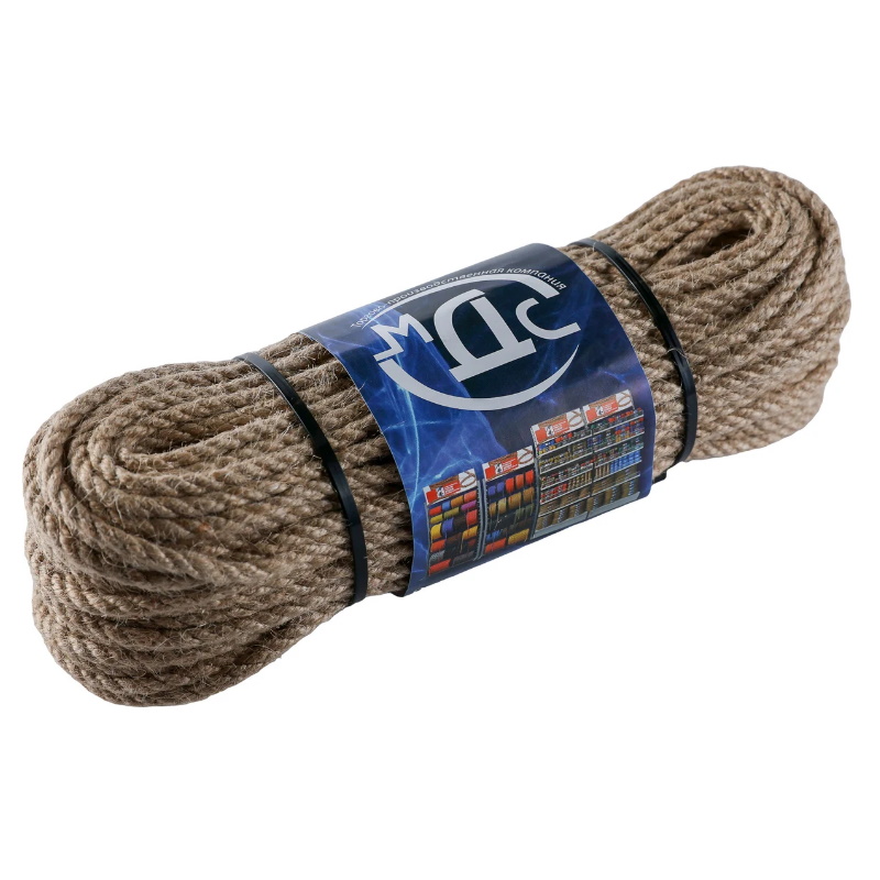 Шнур джутовый МДС 00-00001082 4 мм 40 метров 468₽