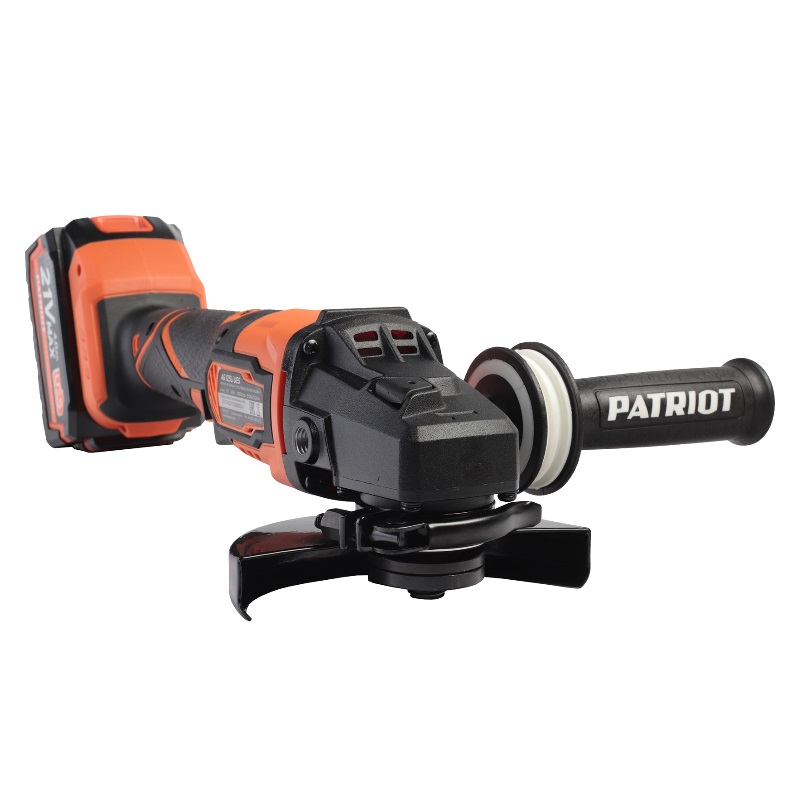Аккумуляторная болгарка Patriot AG 125 Li UES в комплекте с аккумулятором и ЗУ в Коврове
