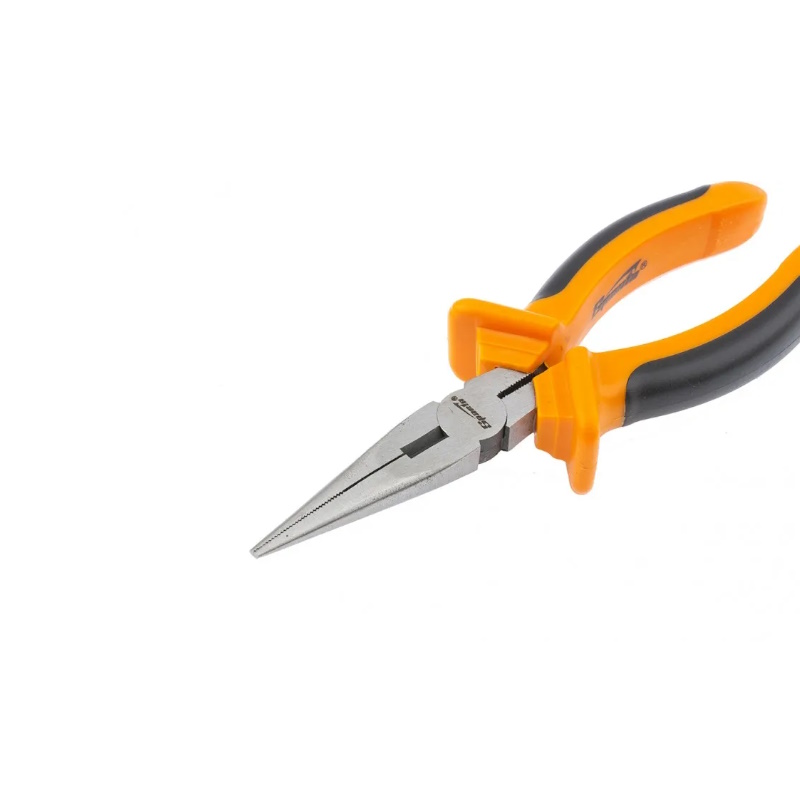 Длинногубцы Sparta Comfort 17165, 160 мм, прямые шлифованные, двухкомпонентные рукоятки в Переславле