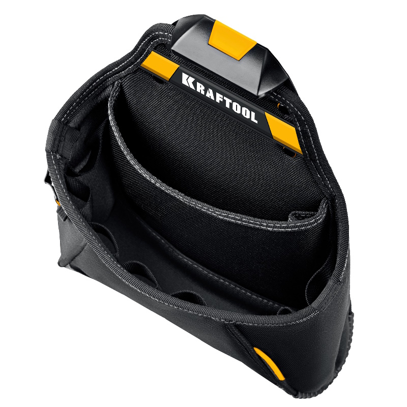 Поясная сумка Kraftool KP-12 38774 (с быстросъёмным креплением FastClip, 12 карманов и петель, 260 х 340 мм)