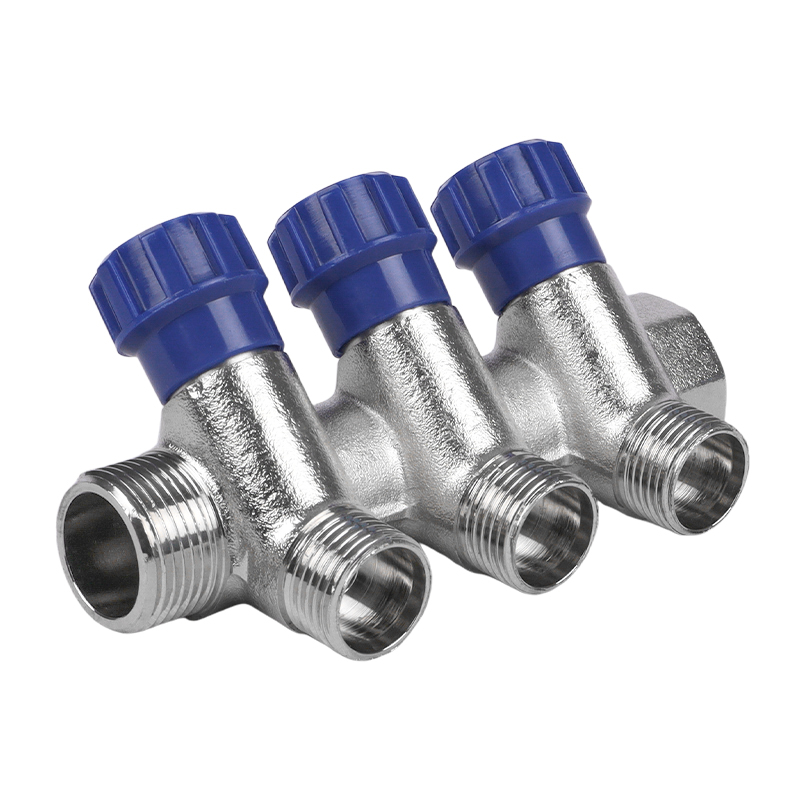 Коллектор с вентилями Tebo, 3/4"х3х1/2", НАР (2/16) во Владимире