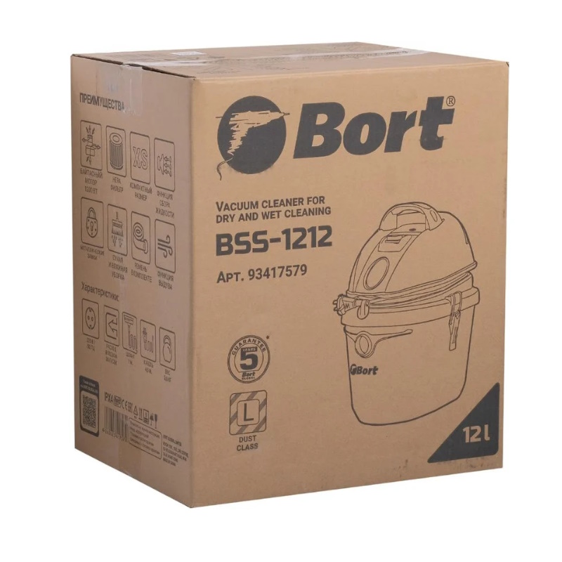 Пылесос для сухой и влажной уборки Bort BSS-1212 93417579 в Костроме
