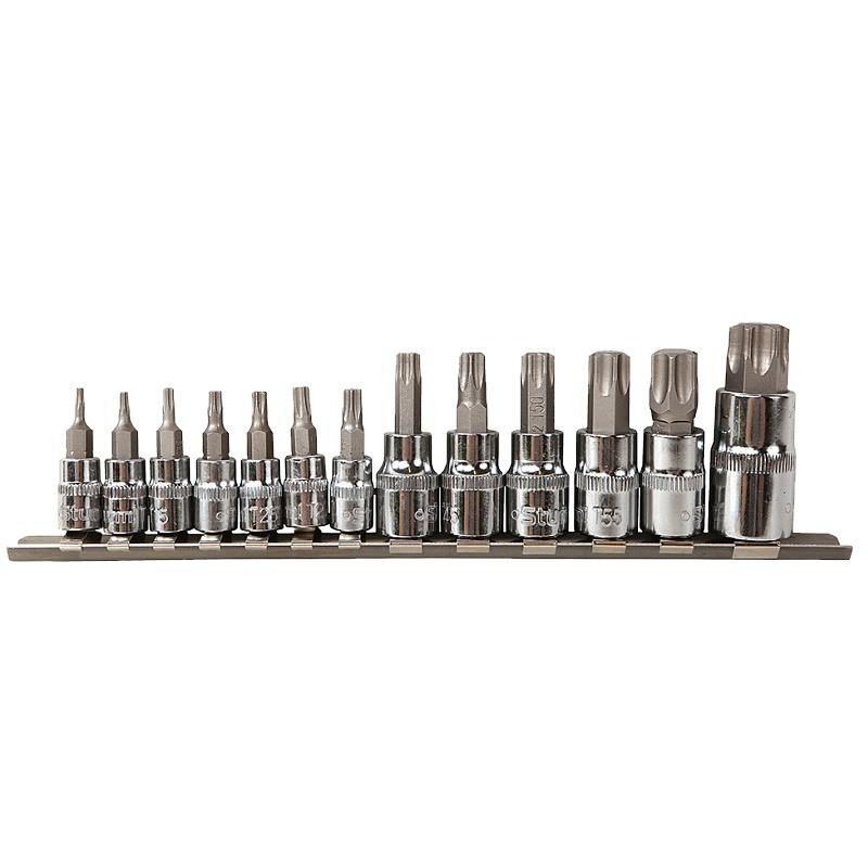 Набор головок Torx Sturm 1045-18-T13, 1/2", 1/4", 3/8", 55мм, 13шт, S2