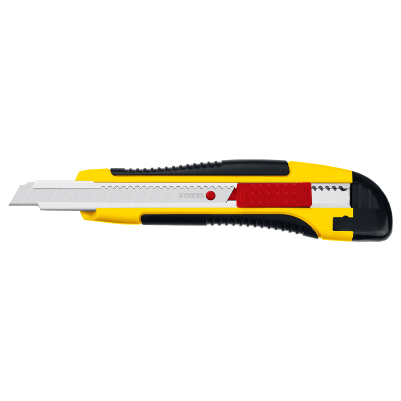 Нож Stayer HERCULES-9, 0903_z01 с автостопом, сегментированные лезвия 9 мм в Муроме