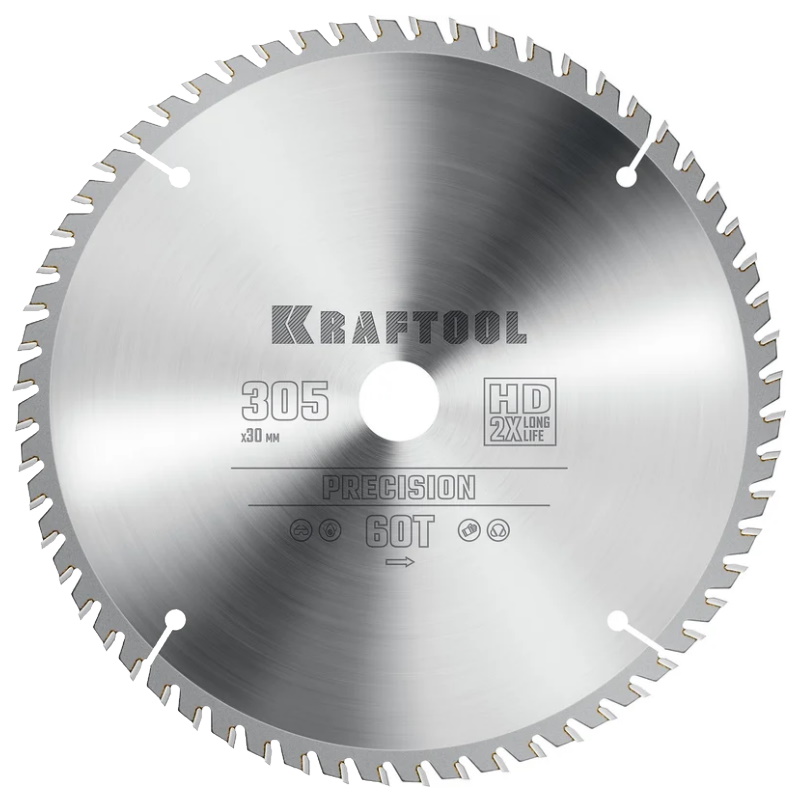 Пильный диск по дереву Kraftool Precision 36952-305-30 305 х 30 мм 60Т 3352₽