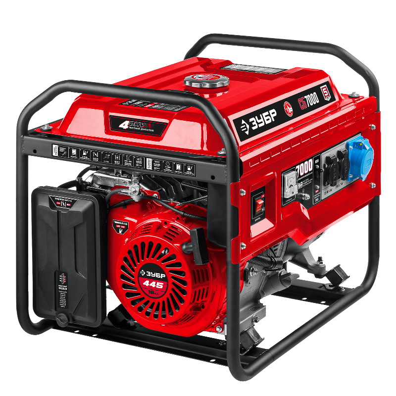 Генератор бензиновый Зубр СБ-7000, 7000 Вт