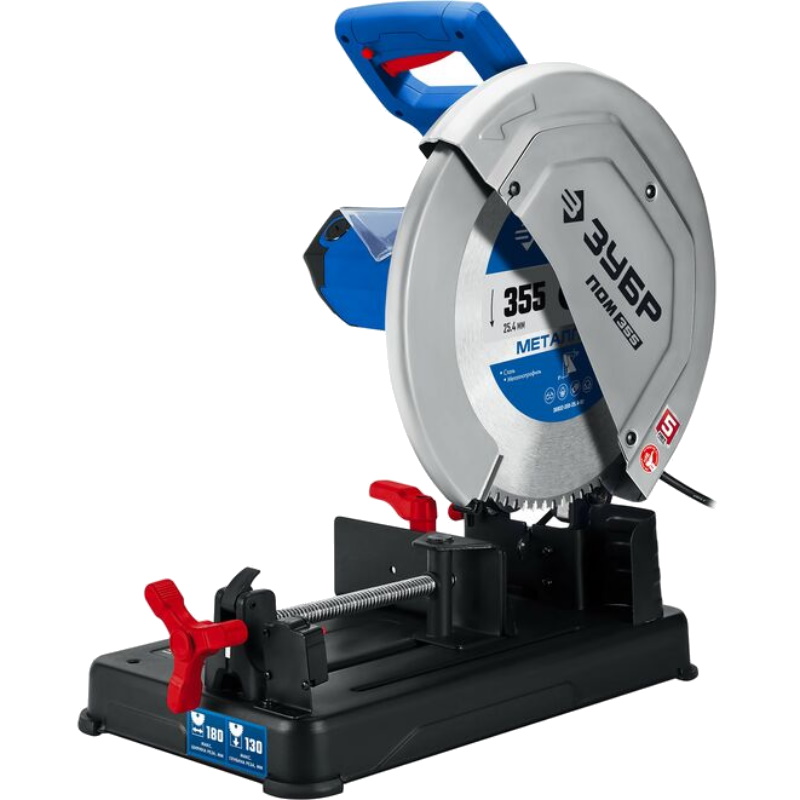 Монтажная пила отрезная Зубр Профессионал ПОМ-355-Н с пильным диском 355 мм 2000 Вт 37268₽